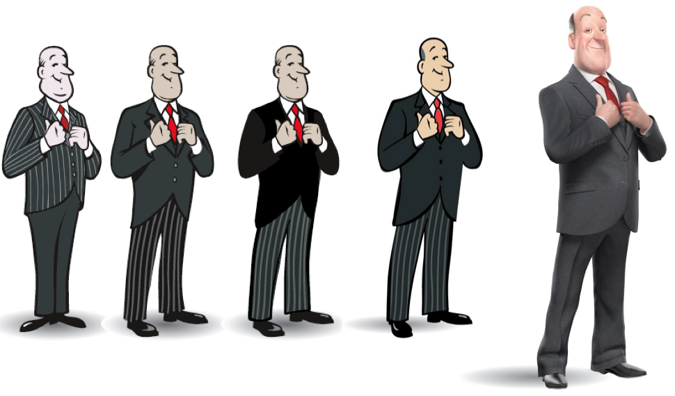 Evolution of the Ask Jeeves character