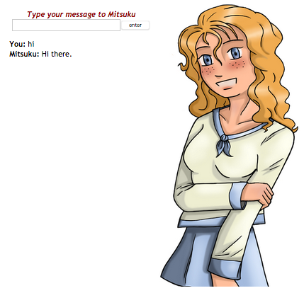 The original Mitsuku chat interface