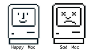 1980s Happy Mac and Sad Mac icons