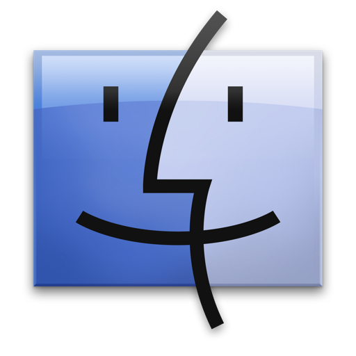 Finder icon faces fused