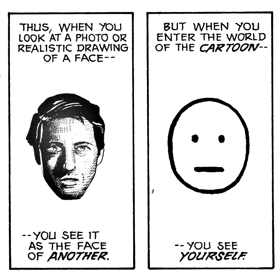 Facial representation schema from Scott McCloud’s *Understanding Comics*